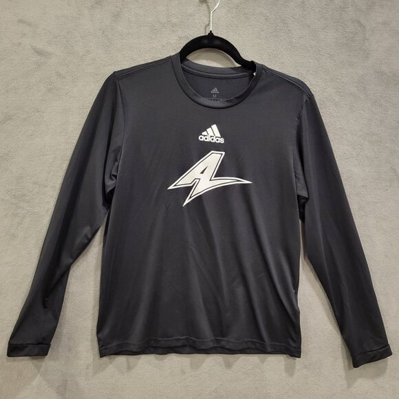 Adidas Performance Shirt Men's Size Medium Black Crew Neck Lightweight‎ Gym - Picture 1 of 6